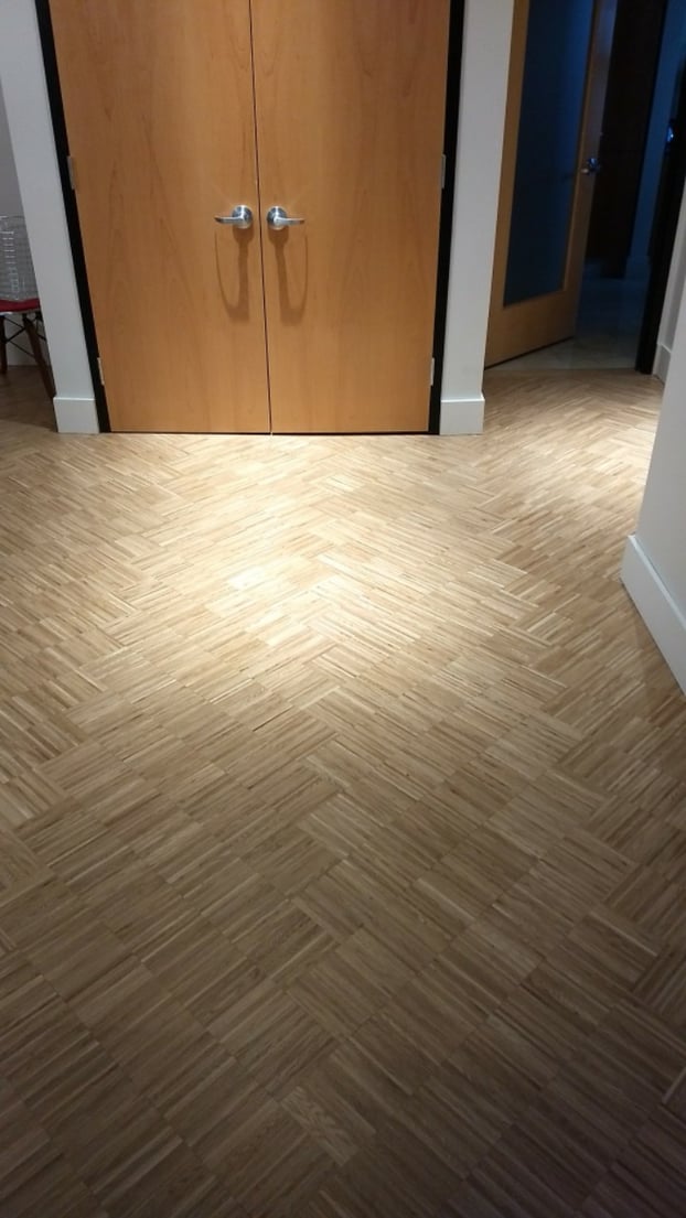 Zero Waste European White Oak Micro Strip on Floor 2 